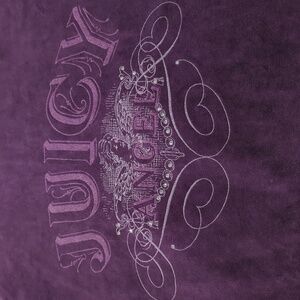 Juicy Couture  Velour Zip Hooded Jacket S 'Juicy Angel' Vintage